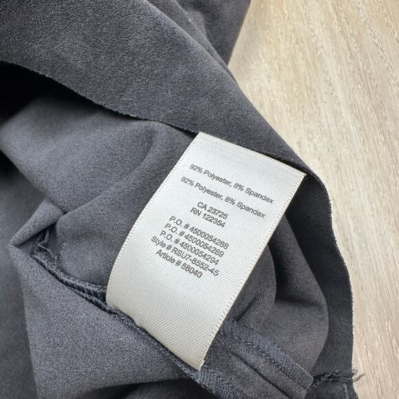 Aritzia Wilfred Free Nori Vegan Faux Suede Boxy Pockets Lagenlook Shift Dress S - Picture 14 of 14